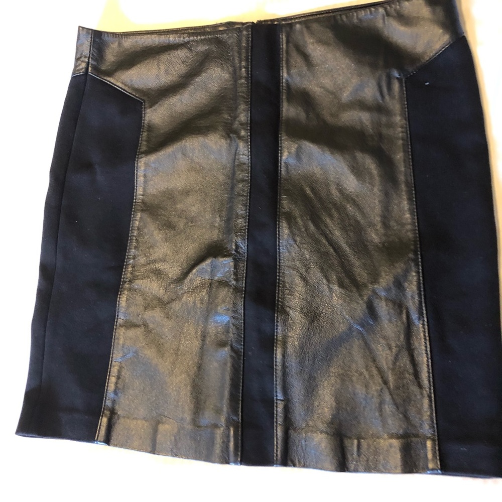 Leather mini skirt NWT